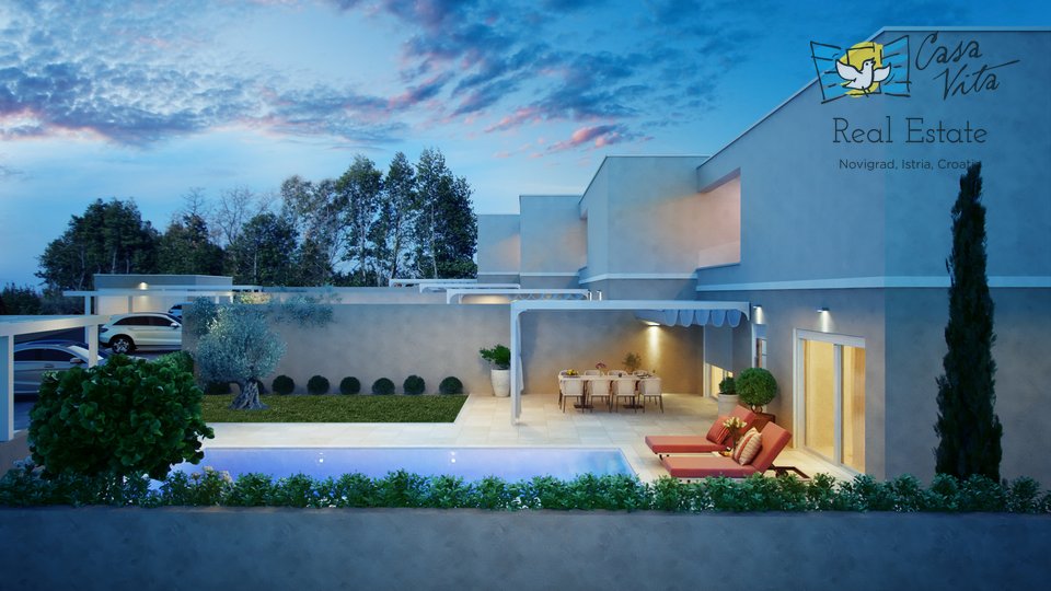 Prodaju se moderne kuće u okolici Umaga, 900m od mora!