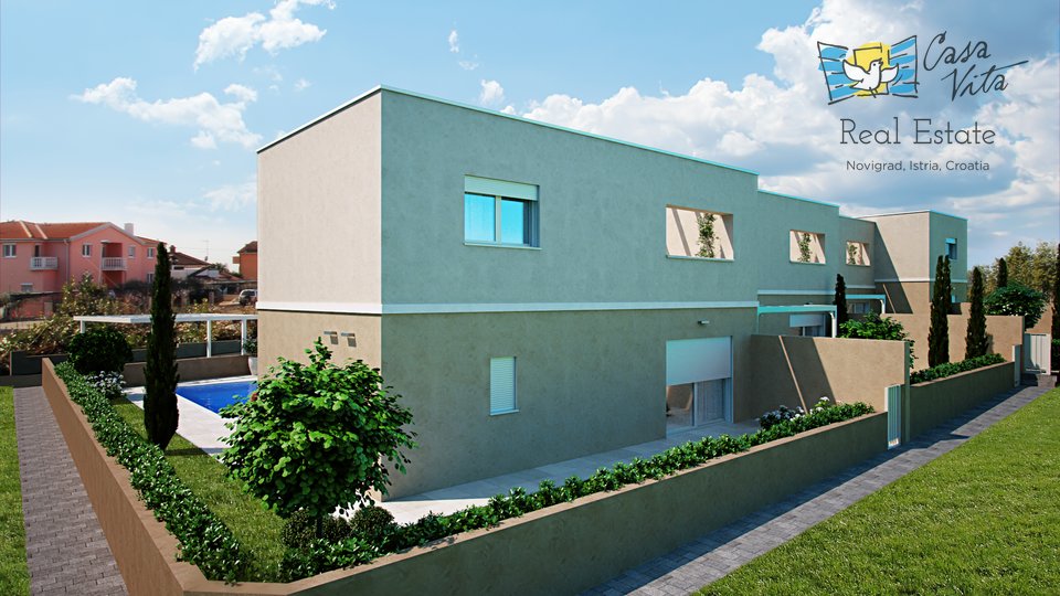 Modern houses for sale near Umag, 900m from the sea!