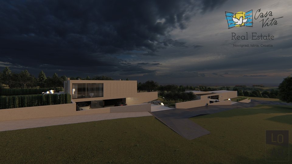 Villa of modern design with panoramic sea views!