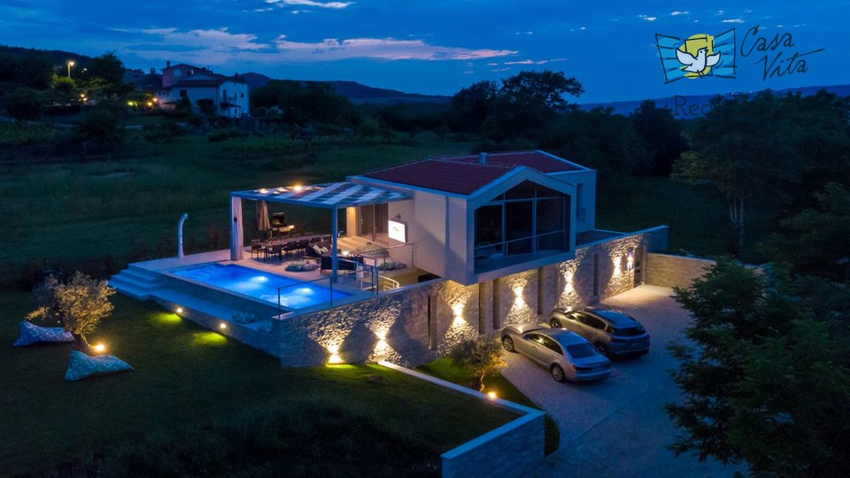 Moderne Villa mit Blick auf Motovun!