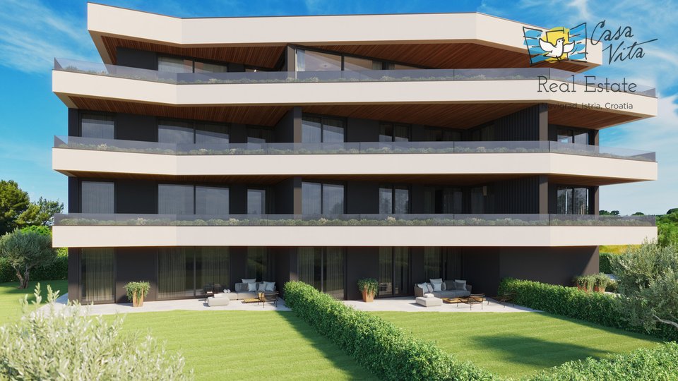 Luxury apartments under construction 700m from the sea - around Poreč!