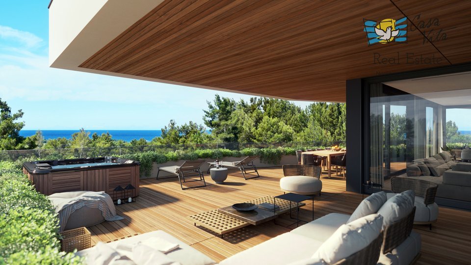 Luxury apartments under construction 700m from the sea - around Poreč!