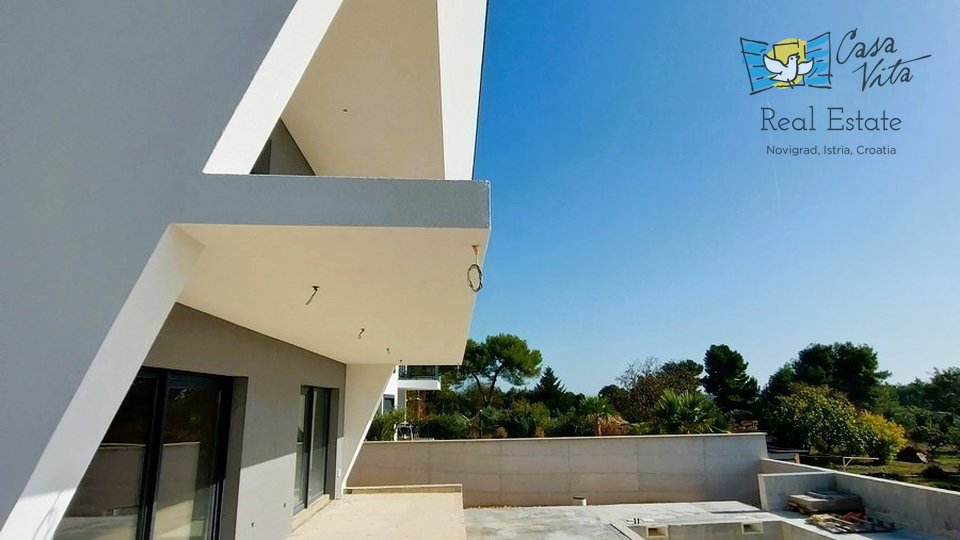 Moderne Villa in Rohbauphase mit Meerblick - Mudulin!