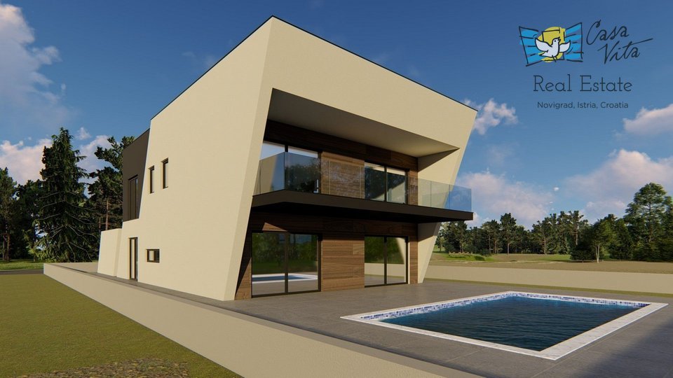 Moderne Villa in Rohbauphase mit Meerblick - Medulin!