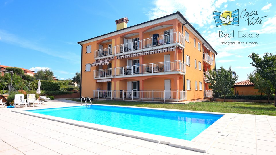 Apartment in Novigrad mit Swimmingpool und wunderschönem Meerblick!