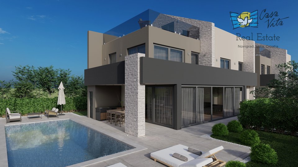 Moderna villa bifamiliare a 500m dal mare - in costruzione!