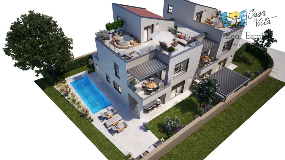 Modern, elegant semi-detached house in Novigrad!
