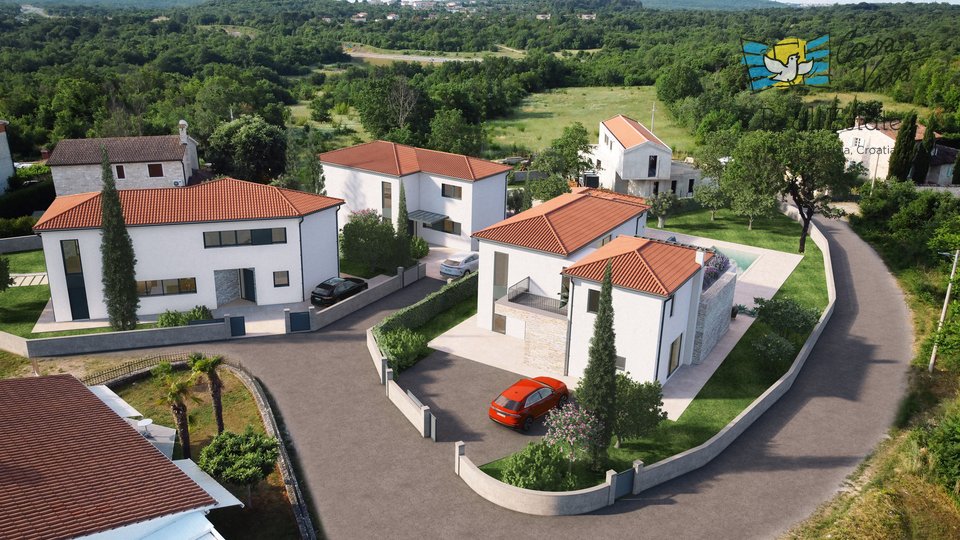 New house with swimming pool in Istria