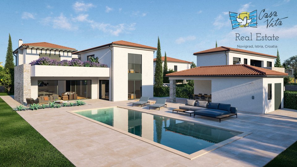 Nova kuća s bazenom u Istri