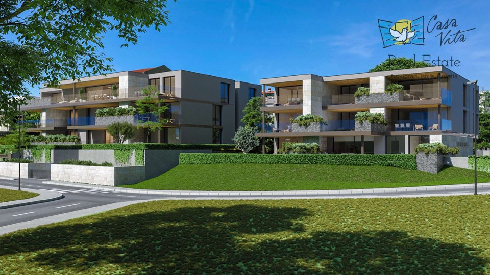 New apartments under construction in Novigrad