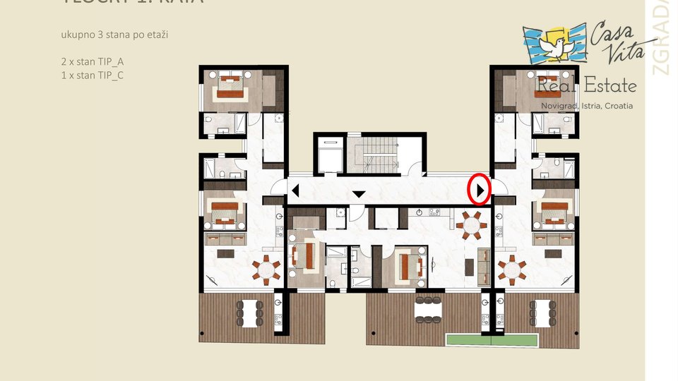 Apartment, 93 m2, For Sale, Novigrad