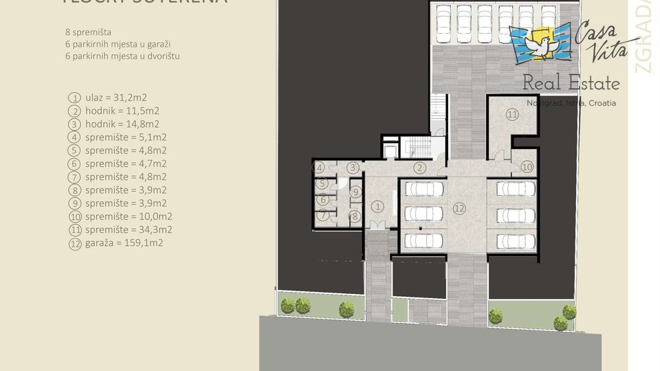 Novigrad - Moderna stanovanja v gradnji z dvigalom!