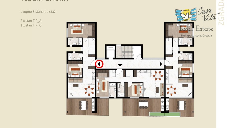 Cittanova - Moderni appartamenti in costruzione con ascensore!