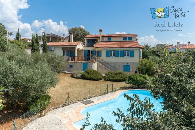 Freistehendes Haus in Kaštelir mit wunderschönem Blick auf das Meer!