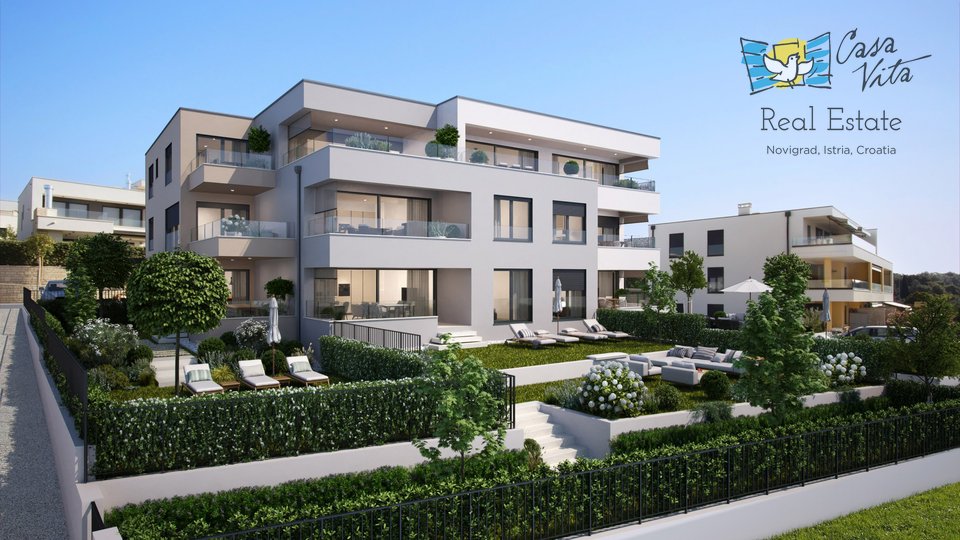 Schöne und geräumige Wohnung in Novigrad - 1000 m vom Meer entfernt!