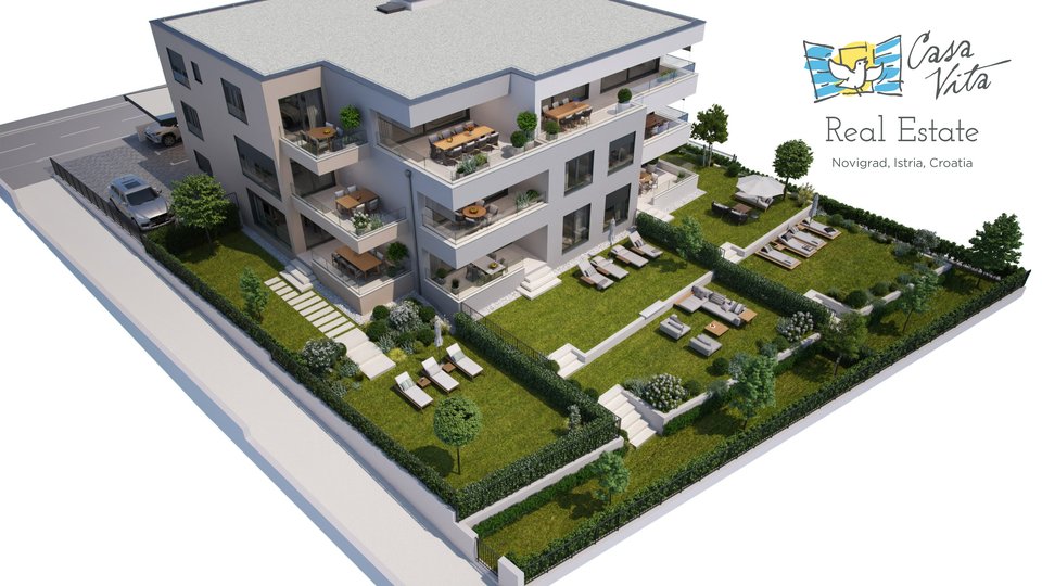 Schöne und geräumige Wohnung in Novigrad - 1000 m vom Meer entfernt!