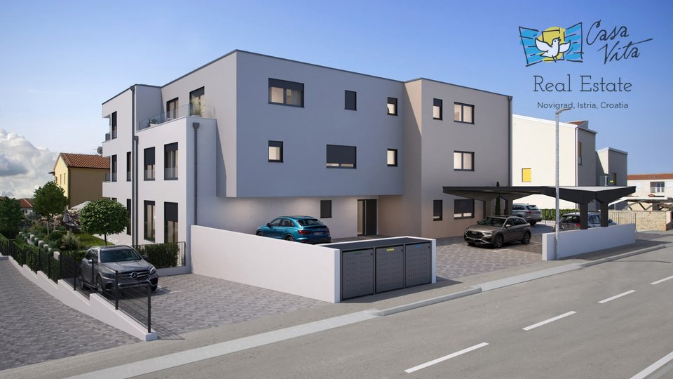 Schöne und geräumige Wohnung in Novigrad - 1000 m vom Meer entfernt!