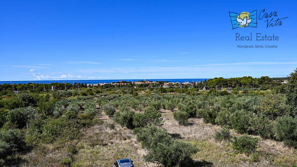 Schönes Haus mit Panoramablick auf das Meer und die Stadt Novigrad - 500 m vom Meer entfernt!