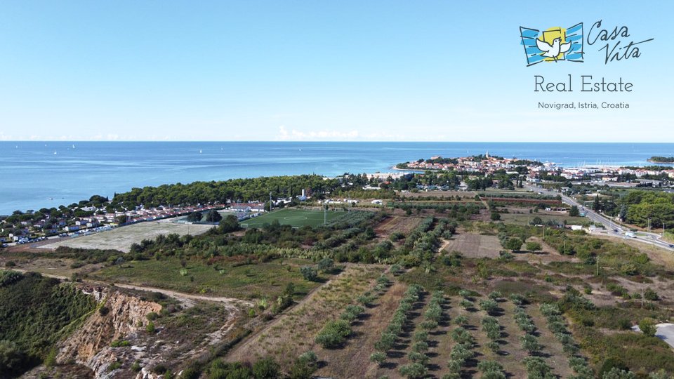 Schönes Haus mit Panoramablick auf das Meer und die Stadt Novigrad - 500 m vom Meer entfernt!