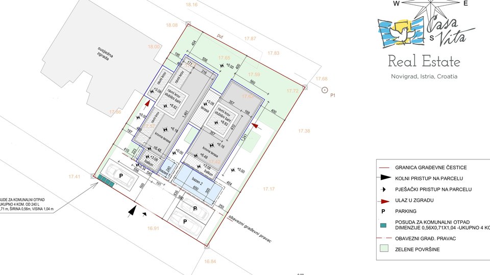 Novigrad - Haus im Bau 800 m vom Meer entfernt!