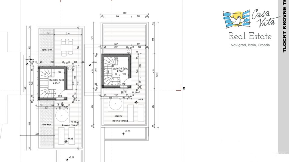 Novigrad - Haus im Bau 800 m vom Meer entfernt!