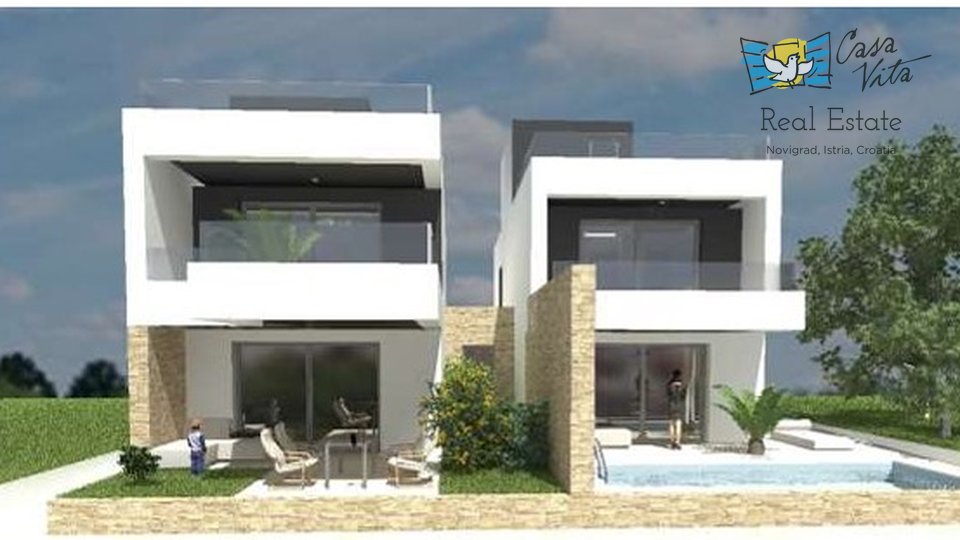 Novigrad - house under construction 800m from the sea!