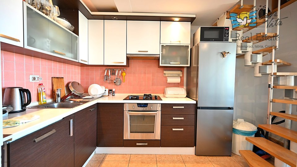 Nice and functional apartment in Novigrad, 1200m from the sea and the city center!