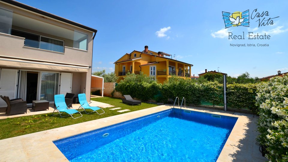 Haus in Novigrad mit Pool, 2 Km von Meer